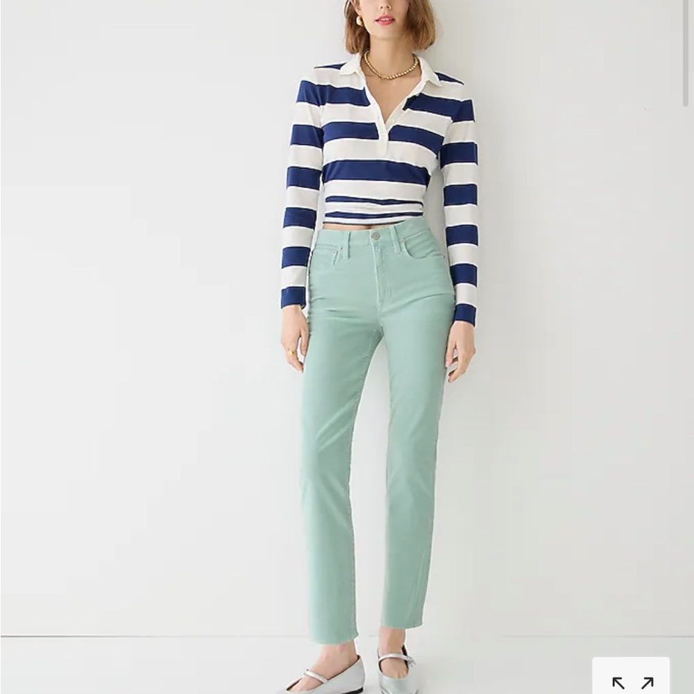 NWT J.crew retail slim straight corduroy pants, size 27.   Tan/brown - Picture 3 of 3